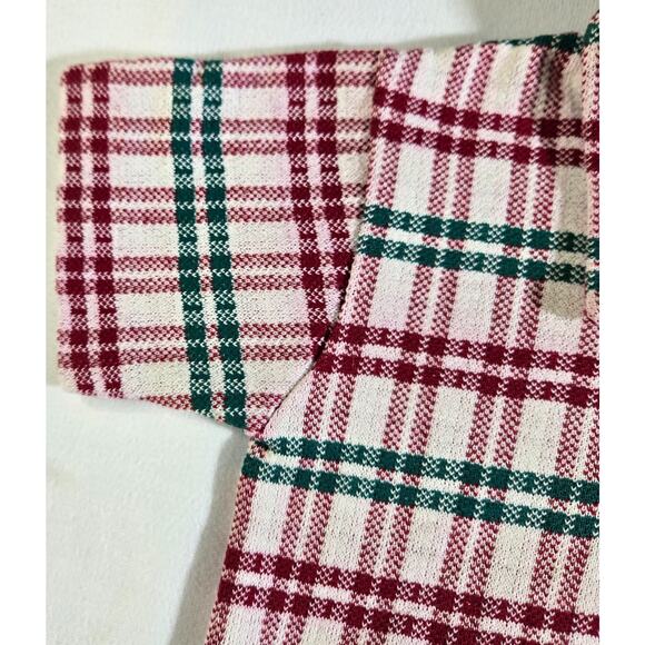 Boy’s Vintage Zipper Plaid Polo 1960s Healthtex Sz 2T Green Red Permanent Press - Picture 6 of 6